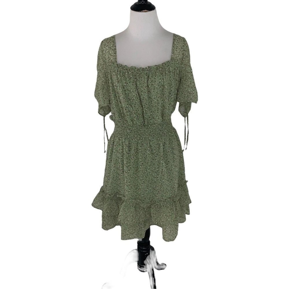 Liberty Love Women's Junior Size XL Mini Dress Fit & Flare Boho Floral Print NWt